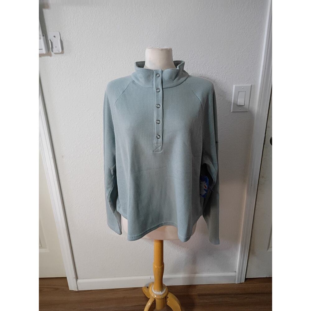 Columbia Holly Hideaway Waffle Half Snap Womens XXL Regular Fit NWT